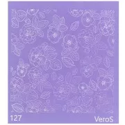 Silk Screen VeroS per pasta polimerica 90x90 mm - Motivo fiore 2 n°127 x1