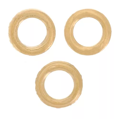Anelli chiusi piatti 5x0,7 mm - acciaio inossidabile 304L dorato x10