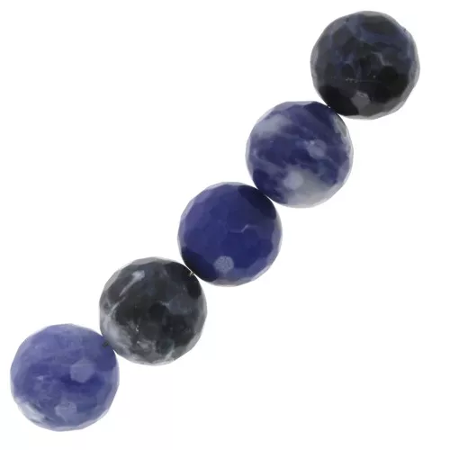 Perlina Tonda sfaccettata mm. 12 Sodalite x1