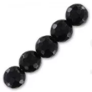 Perline Tonda sfaccettata mm. 10 Black Onyx x5