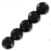 Perline Tonda sfaccettata mm. 8 Black Onyx x10|raw }}