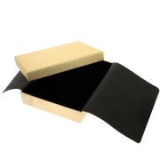 Scatola per collana in cartone 13,5x18x3,5 cm - dorato x1