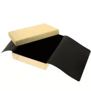 Scatola per collana in cartone 13,5x18x3,5 cm - dorato x1