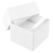 Scatola per anello in cartone 5x5x4 cm - Bianco x1