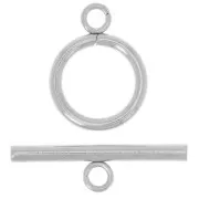 Chiusura a T per bracciale o collana da 14 mm - Acciaio inox 304L x1
