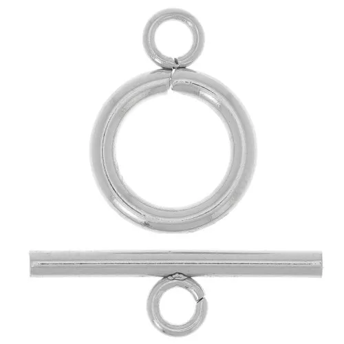 Chiusura a T per bracciale o collana da 12 mm - Acciaio inox 304L x1