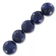 Perline Tonde sfaccettate  8 mm Lapis Lazuli x10