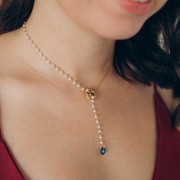 Distanziatore a 3 anelli intrecciati 13 mm - Acciaio inox 304L Gold x1