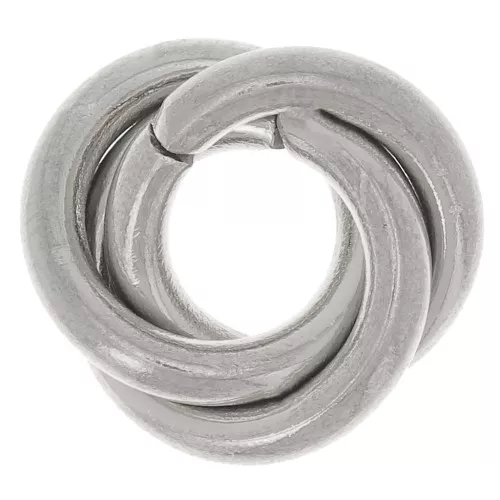 Distanziatore a 3 anelli intrecciati 13 mm - acciaio inox 304L x1