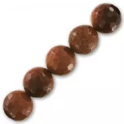 Perlina Tonda sfaccettata 14 mm Gold Stone x1