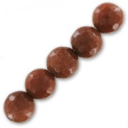 Perline Tonde sfaccettate  8 mm Gold Stone x10|raw }}