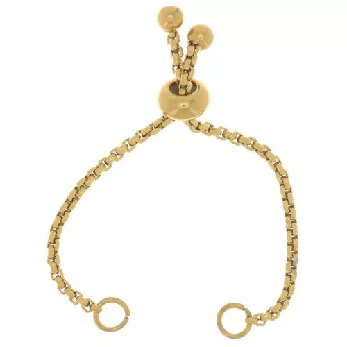 Chiatena veneziana regolabile da 80mm - Acciaio inox dorato 304L x1