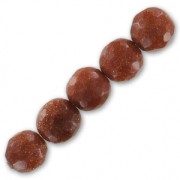 Perline Tonde sfaccettate  4 mm Gold Stone x20|raw }}