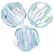 Perline sfaccettate rotonde Preciosa - Round Bead 6 mm - Aqua Bohemica AB x6|raw }}