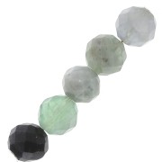 Perline Tonde sfaccettate  6 mm Fluorite x15