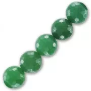 Perlina Tonda sfaccettata 14 mm Green Aventurine x1