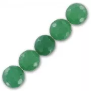 Perline Tonde sfaccettate 10 mm Green Aventurine x5