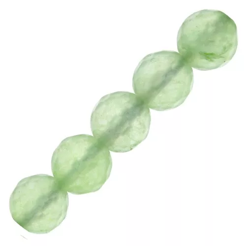 Perline Tonde sfaccettate  8 mm Green Aventurine x10