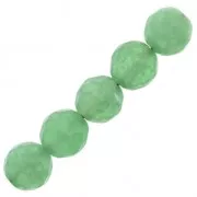 Perline Tonde sfaccettate  6 mm Green Aventurine x15