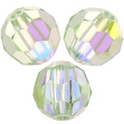 Perline sfaccettate rotonde Preciosa - Round Bead 6 mm - Chrysolite AB x6|raw }}