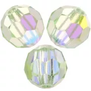 Perline sfaccettate rotonde Preciosa - Round Bead 6 mm - Chrysolite AB x6