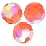 Perline sfaccettate rotonde Preciosa - Round Bead 6 mm - Hyacinth AB x6