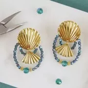 Perline sfaccettate rotonde Preciosa - Round Bead 6 mm - Jonquil AB x6