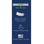 Cavetto acciaio 19 fili mm. 0.61 Argentato x m. 9,2