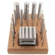 Set di matrici per campanatura - 16 bouterolles e una matrice scanalata