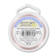 Artistic Wire 0,81 mm anti-ossidazione filo di rame flessibile - Dorato x7,6m