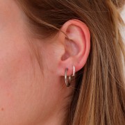 Orecchini rotondi da 16 mm - filo da 2 mm - acciaio inox 304L x20