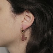 Orecchini rotondi 13 mm - Filo da 2,5 mm - Acciaio inox 304L dorato x20