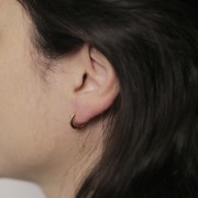 Orecchini rotondi da 12 mm - filo da 2 mm - acciaio inox 304L x2