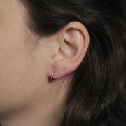 Orecchini rotondi da 10 mm - filo da 2 mm - acciaio inox 304L x2