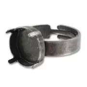 Anello Castone 1122 mm. 14 argentato antico x1