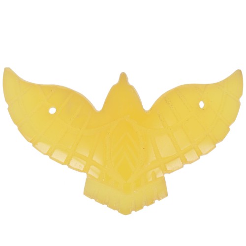 Distanziatore aquila in pietra colorata 42x24 mm - Citrino x1