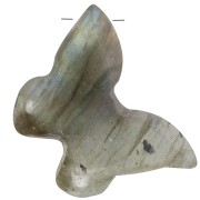 Pendente farfalla in pietra semipreziosa 13x18 mm - Labradorite x1