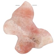 Pendente farfalla in pietra semipreziosa 13x18 mm - Rodonite x1|raw }}