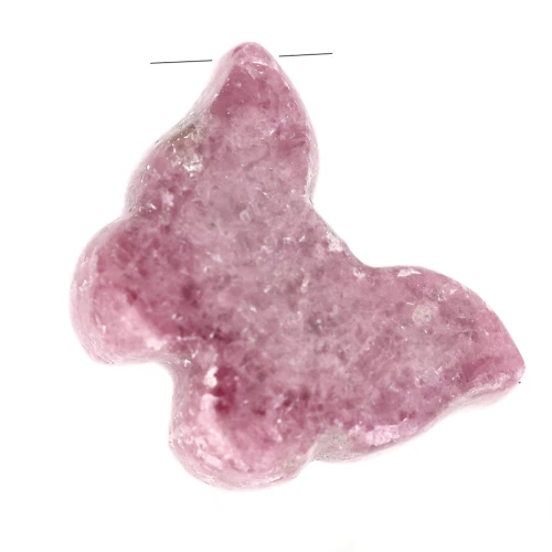 Pendente a forma di farfalla 12x17 mm in pietra semipreziosa - Rodonite x1