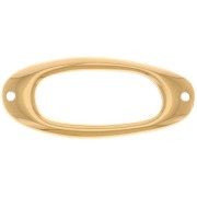 Distanziatore rettangolare cavo 36,5x15 mm - Dorato con oro fino x1|raw }}