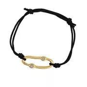 Distanziatore ovale irregolare 30x13mm e resina epossidica - Oro fino - Grigio glitterato