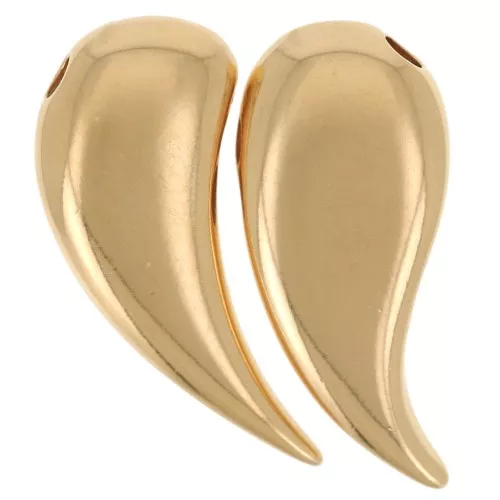 Pendente cuore da condividere 20x16 mm - Dorato in oro fino x1