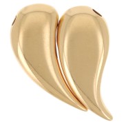 Pendente cuore da condividere 20x16 mm - Dorato in oro fino x1