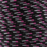 Parachute Cord 2 mm Black/Pink x1m|raw }}