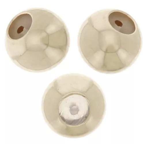 Perline stopper da 4 mm con foro da 0,6 mm in Gold Filled x20