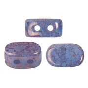 Perle in vetro Lipsi® di Puca® 4x6 mm - Blue Opal Bronze x10g