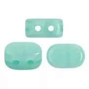 Perle in vetro Lipsi® di Puca® 4x6 mm - Blue Green Opal x10g