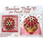 Perle in vetro Lipsi® di Puca® 4x6 mm - Blue Green Opal Tweedy x10g