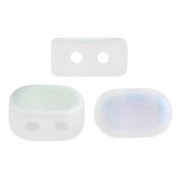 Perle in vetro Lipsi® di Puca® 4x6 mm - Crystal Mat AB x10g
