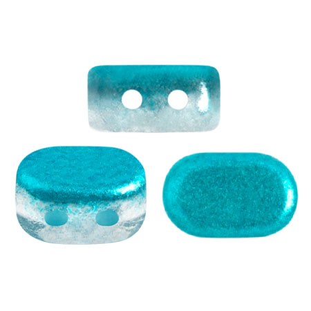 Perle in vetro Lipsi® di Puca® 4x6 mm - Ice Slushy Blue Curacao x10g